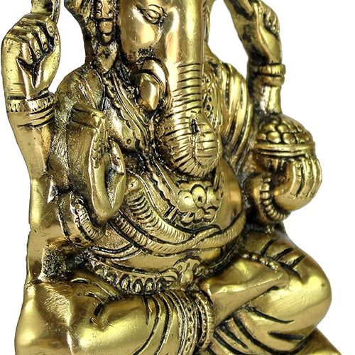 Lord Ganpati Ganesha Ganesh Murti Moorti Idol Statue Sculpture Wall Hanging for Home Temple Home Decor