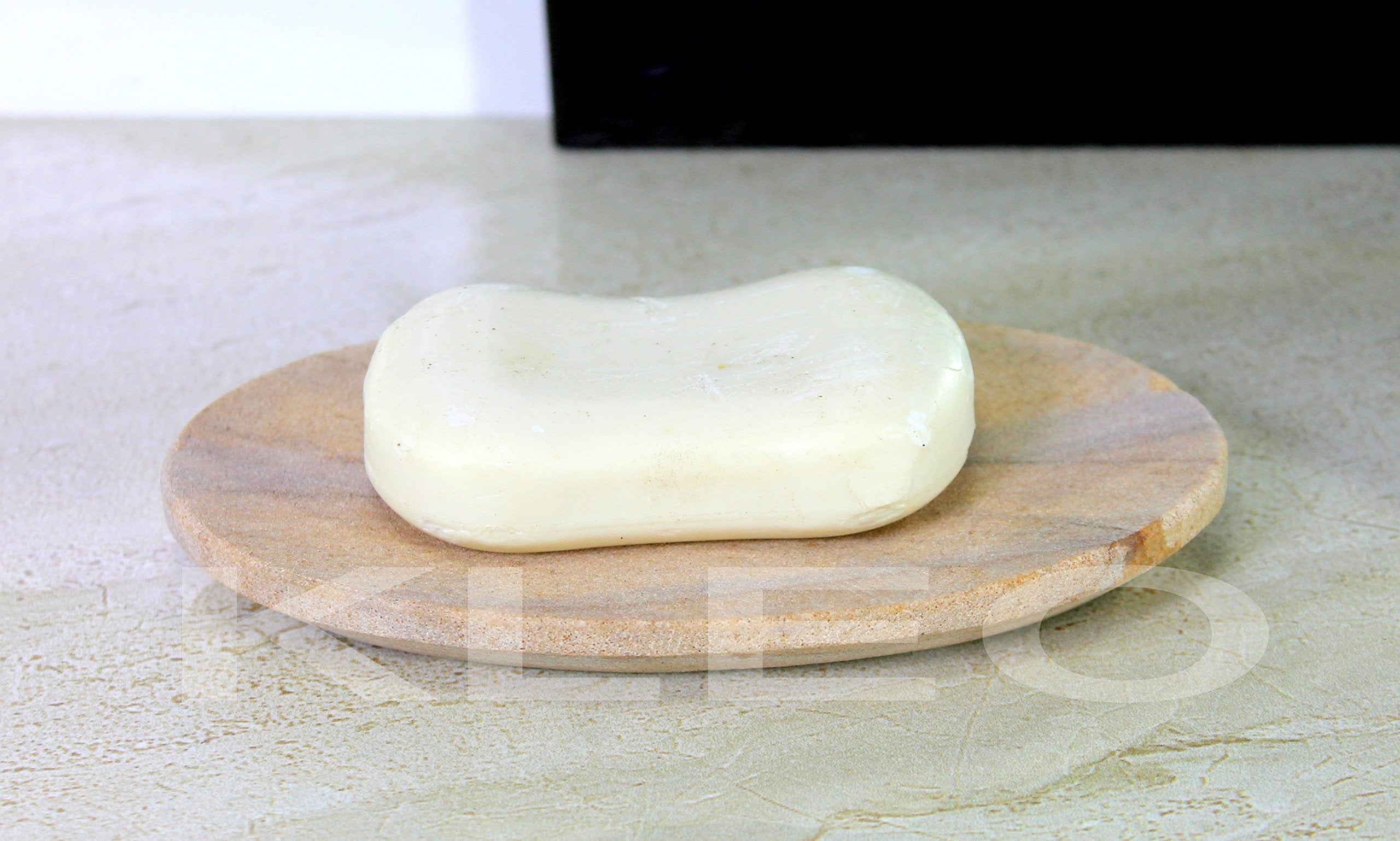 Natural Water Absorbent & Rigged Soap Dish Soap Holder made of Natural Stone - Unique Bath Bathroom Accessories