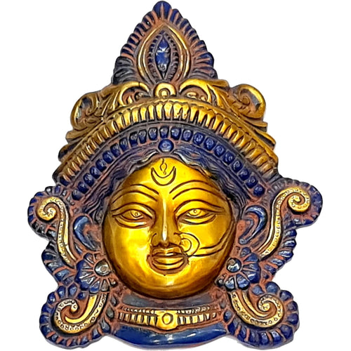 eSplanade Brass Maa Durga/MATA Rani Idol, Statue, Moorti, murti for Home Mandir and Home Decor (7.25 Inch & 8.5 Inch)