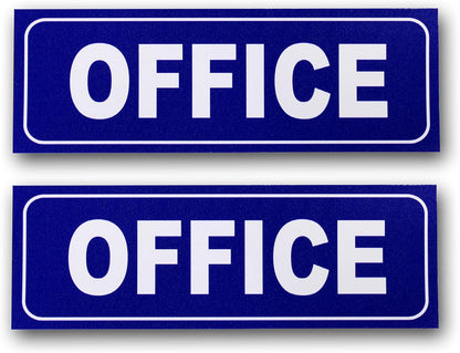 eSplanade Office Sign Sticker Decal - Easy to Mount Weather Resistant Long Lasting Ink Size (9" x 3")