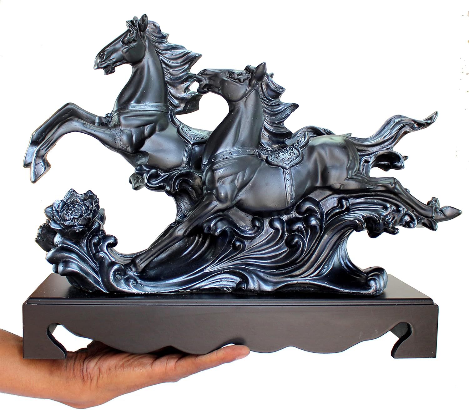 eSplanade Resin Running Horse Sculpture or Showpiece - 15 inches | Home Decor