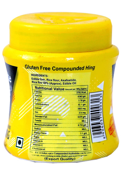 Tastekar Gluten Free Asafoetida Powder Hing Indian Spice | Compounded Heeng Asafetida Spice Powder-50 Gm