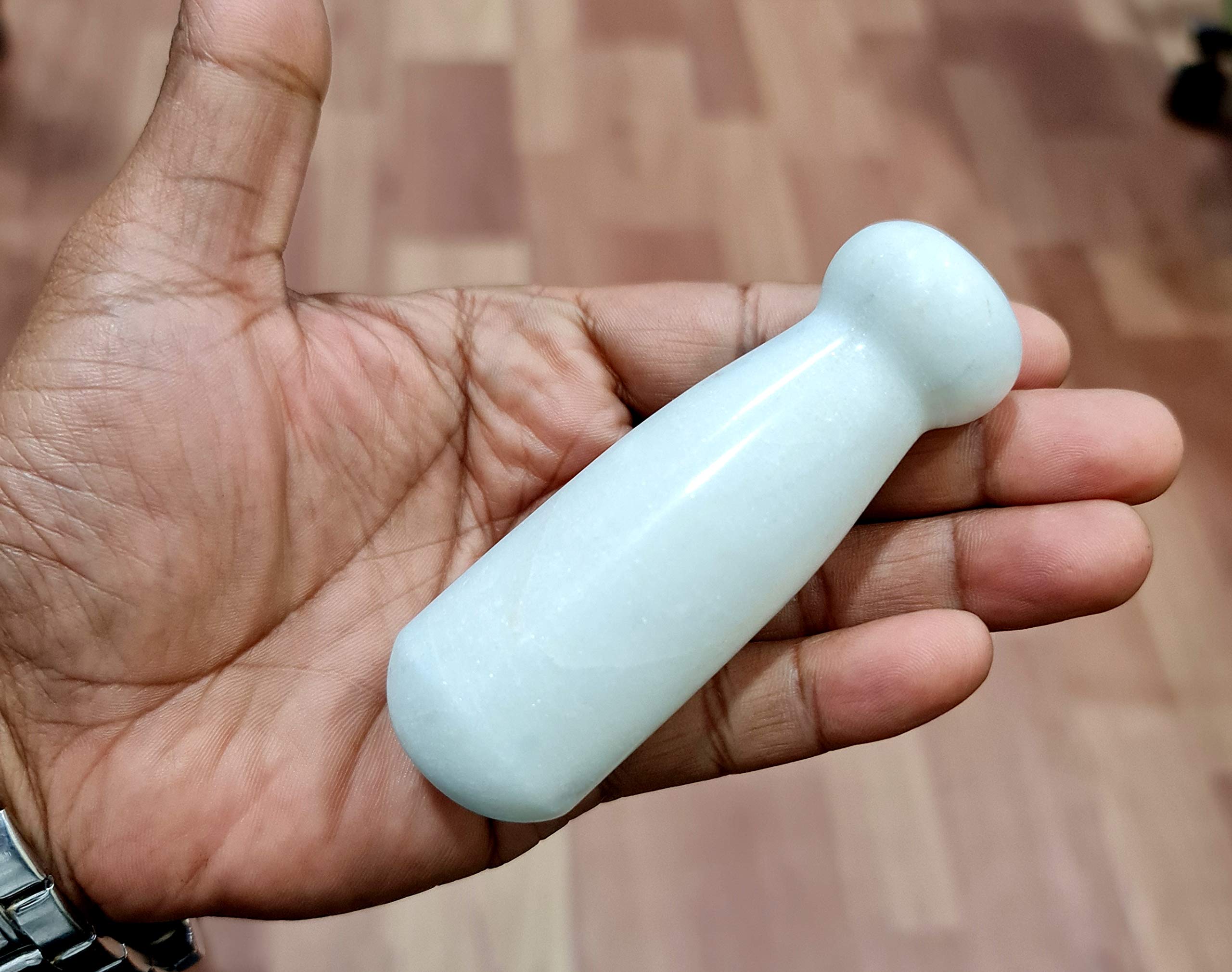 KLEO 3" Compatible Black Pestle for Many Sizes Mortar | Small Kitchen Cooking Tools (Black & White -3"Inch)