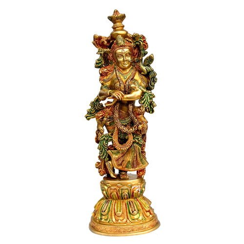 eSplanade - Brass Radha Krishna - Big Size - Brass Radha Idol Statue Sculpture (21