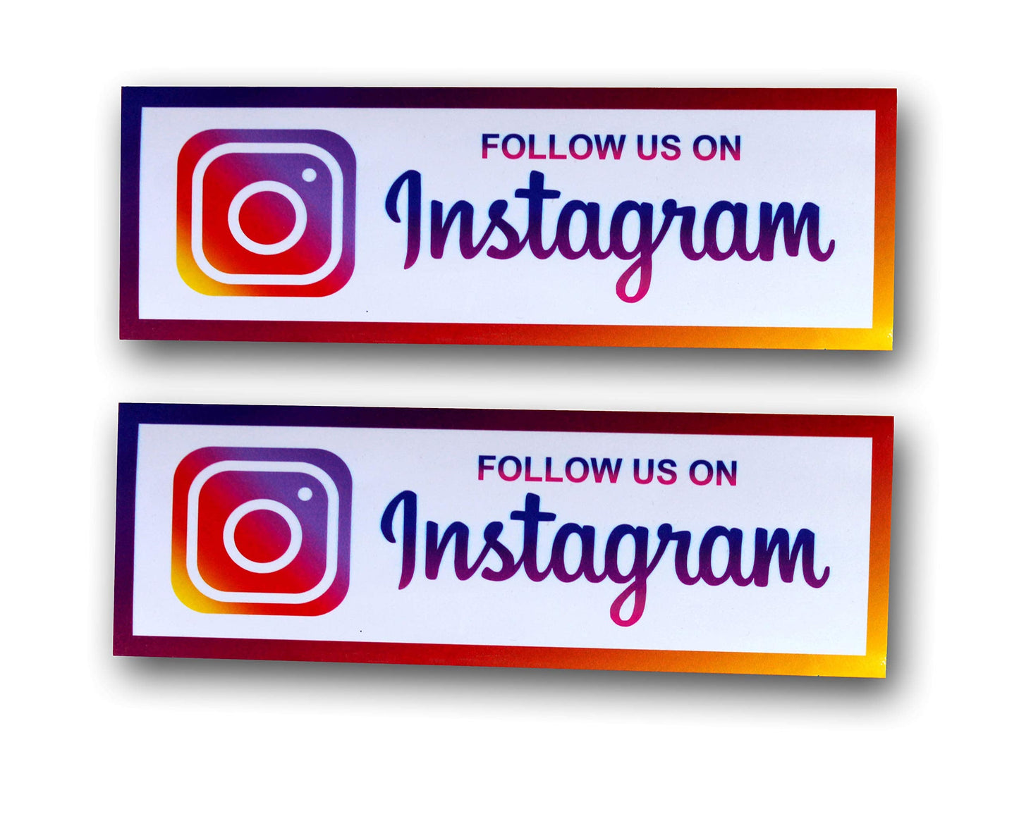 eSplanade Instagram Sign Sticker Decal Instagram (9" x 3") - Set of 2