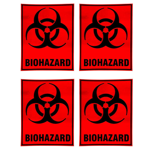 eSplanade Biohazard Biological Hazard Danger Safety Warning Sign Decal Sticker - Easy to Mount Weather Resistant Long Lasting Ink (Size 5