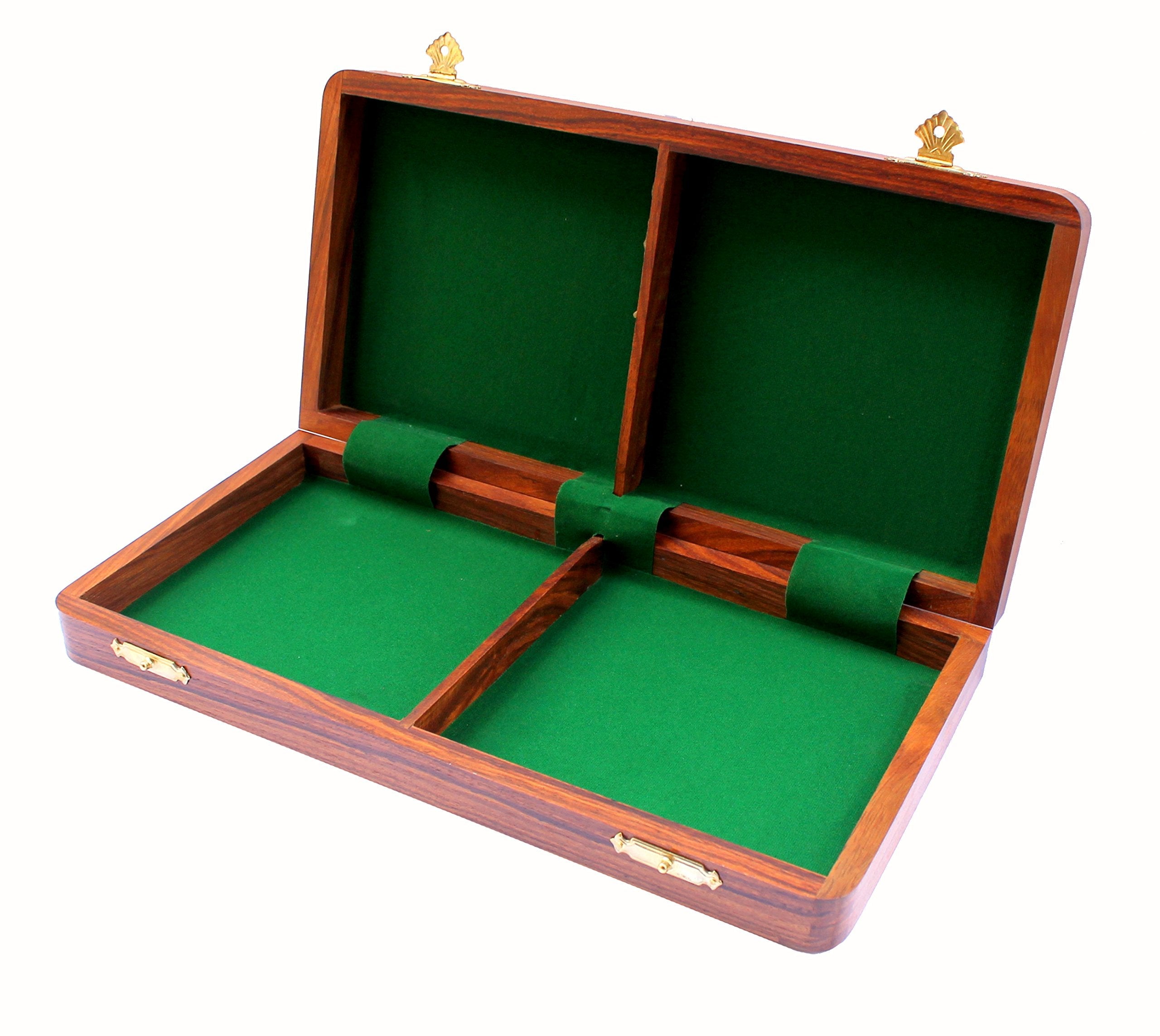 StonKraft Wooden Chess Board Without Pieces for Professional Chess Players - Appropriate Wooden & Brass Chess Pieces Chessmen Available Separately by Brand (14", 16",21"- Acacia Wood)