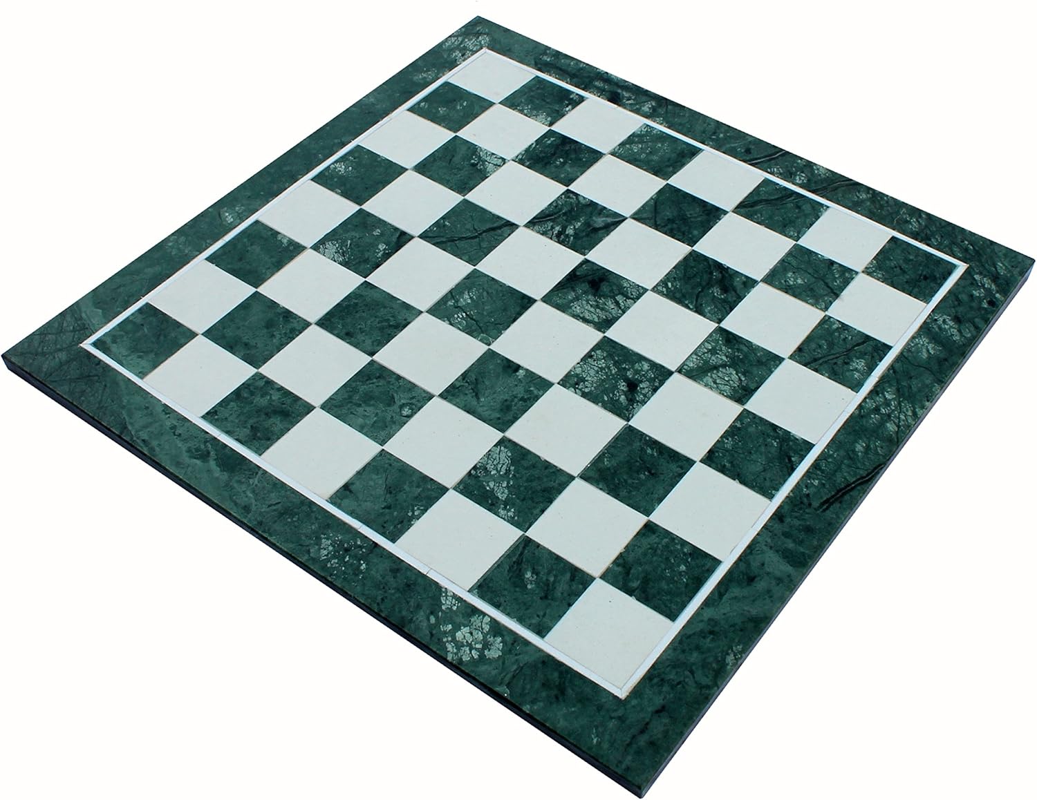 StonKraft - Collectible Black Natural Granite Stone & White Marble Chess Board without Pieces - Appropriate Wooden & Brass Chess Pieces Chessmen available separately by Brand- 12", 15",20" Inches