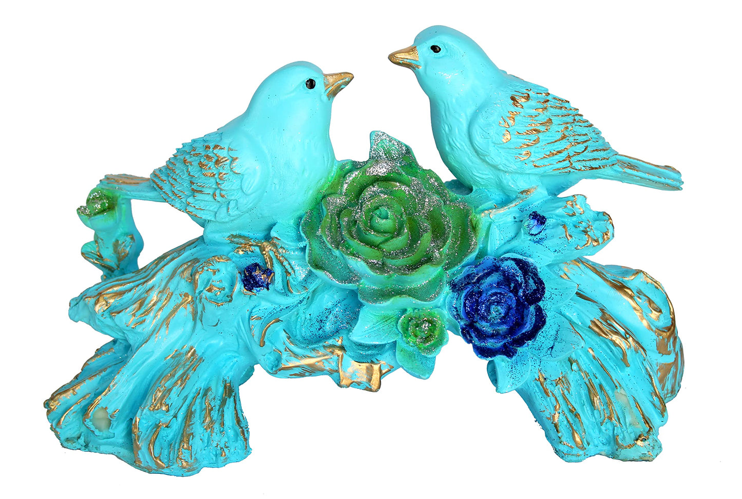 eSplanade Love Birds Showpiece | Bird Statue Romantic Couple Gift Decorative Showpieces Items (Multicolour)