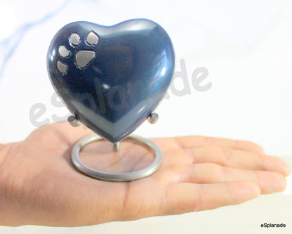 eSplanade cat dog pet Cremation Mini Heart urn Keepsake Memorial | Small urn for Ashes Funeral Burial