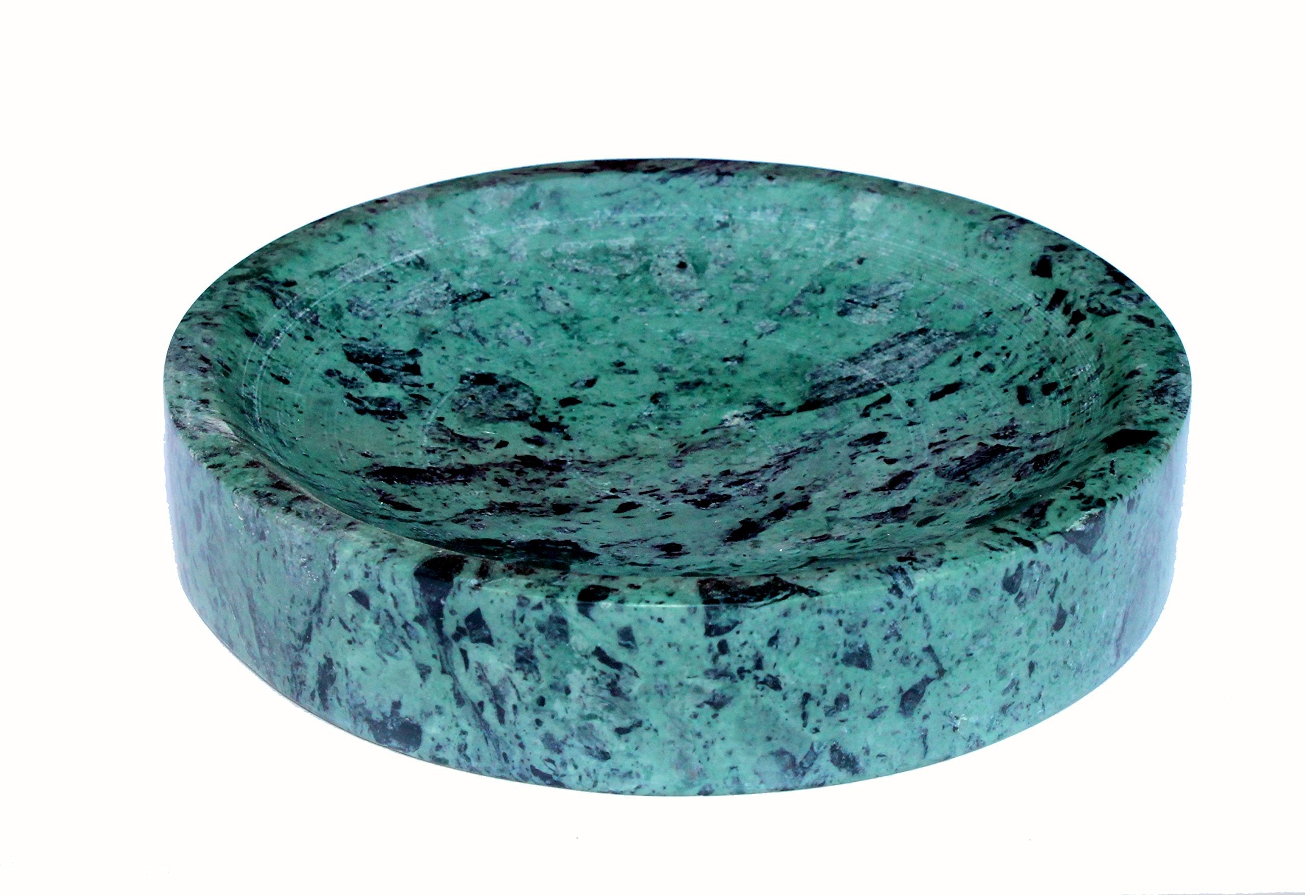 KLEO Natural Stone Soap Dish Soap Holder Bath Accessories for Bathroom, Tub or Wash Basin Accessories (Chocolate, Grey, White, Green)