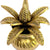 eSplanade Brass Kalash Kalasha with Leaves for Temple Attire - Decorative Items - Home Decor - Golden - 4.5" Inches & 5.75