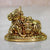 eSplanade Brass Shiva Parvati Pariwar - Shiva Family | Shiva Bholenath Shankar Parvati Ganesh Ganesha Nandi Family Murti Idol Statue Sculpture - Small Size - 2.25" inches