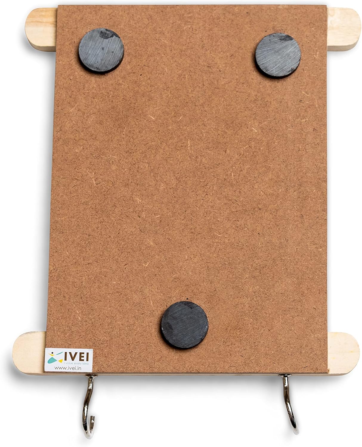 IVEI utility fridge magnet with a dry erase board and geometric pattern wooden frame - budget gifts - unique ideas - whiteboard