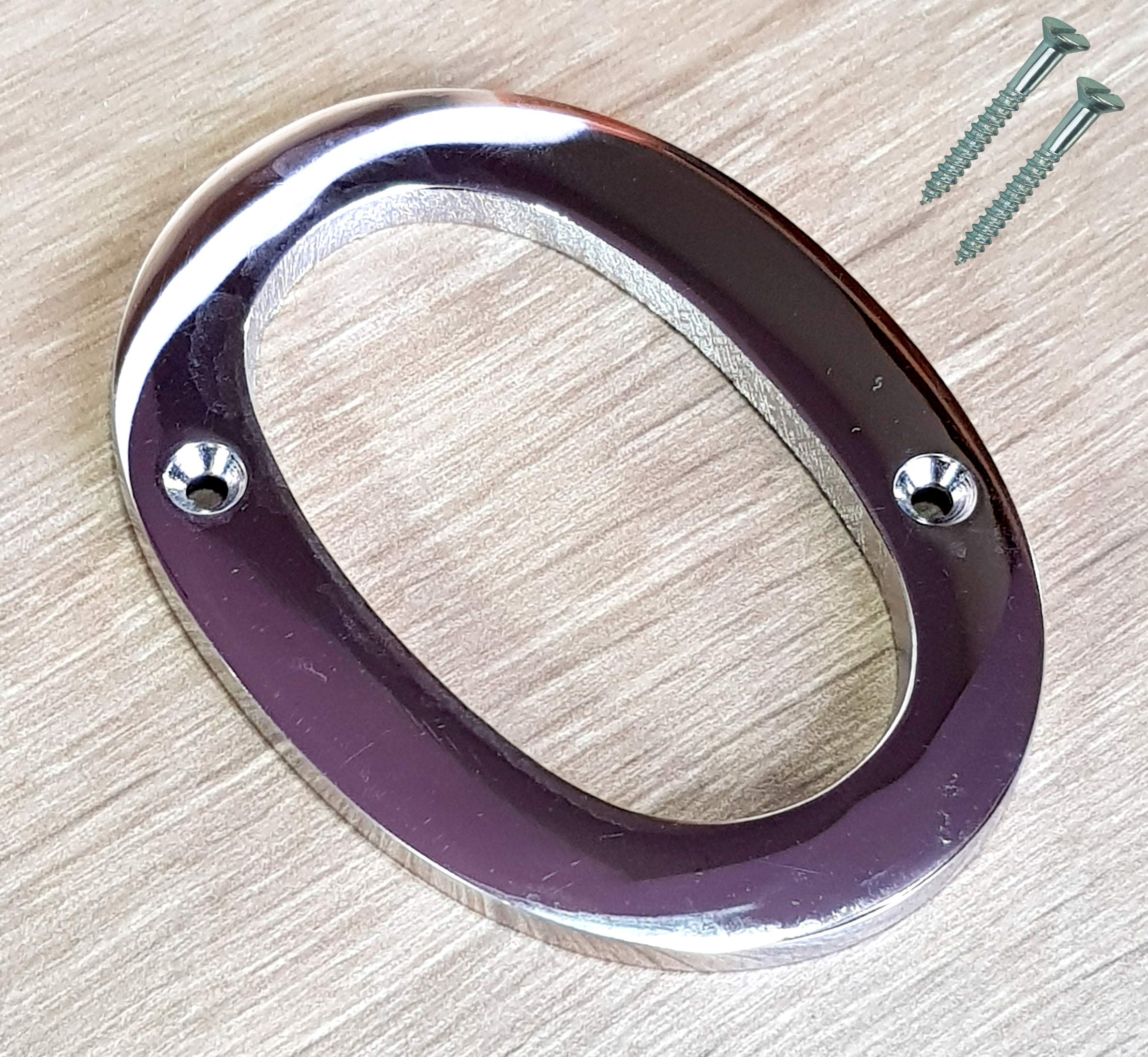 eSplanade 4" Brass House Hotel Door Number Plaque Sticky Numeric Numerical Digit 0-9