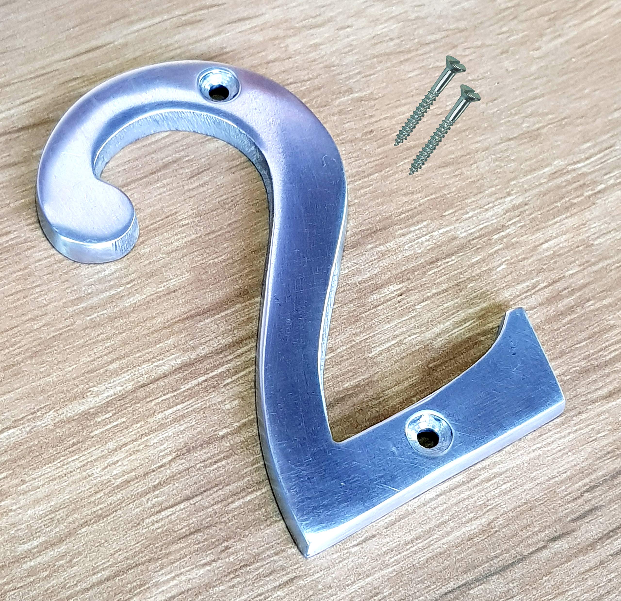 eSplanade 4" Aluminum House Hotel Door Number Plaque Sticky Numeric Numerical Digit 0-9