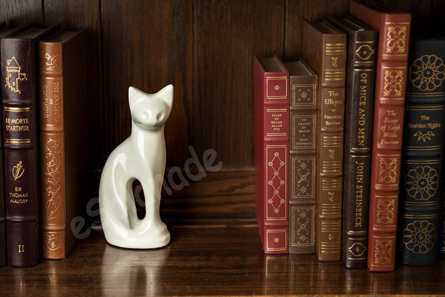 eSplanade- Cat Kitten Shape Cremation urn | Memorial Funeral Burial Full-Size urn for Ashes| Size - 9 inches.