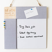 IVEI Combination Board with Pin Board & Whiteboard Best Gift for Home, Office, School | Office Wall Accessories | Utility Boards (Quote - Grey, Blue