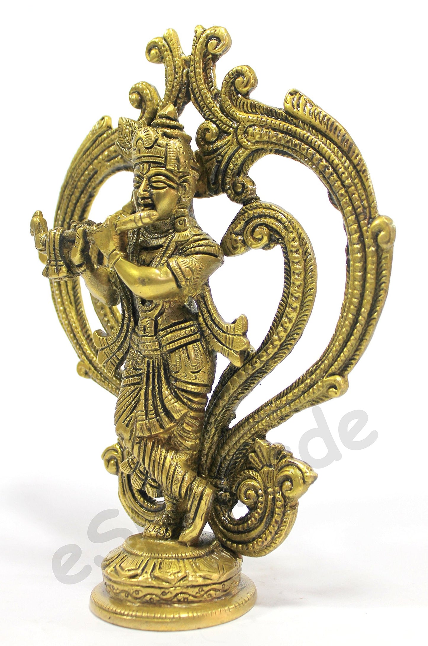 eSplanade - 8" Premium Brass Krishna Statue | Gopal/Gopala Idol Murti | Pooja Praying Idol | Home Decor.