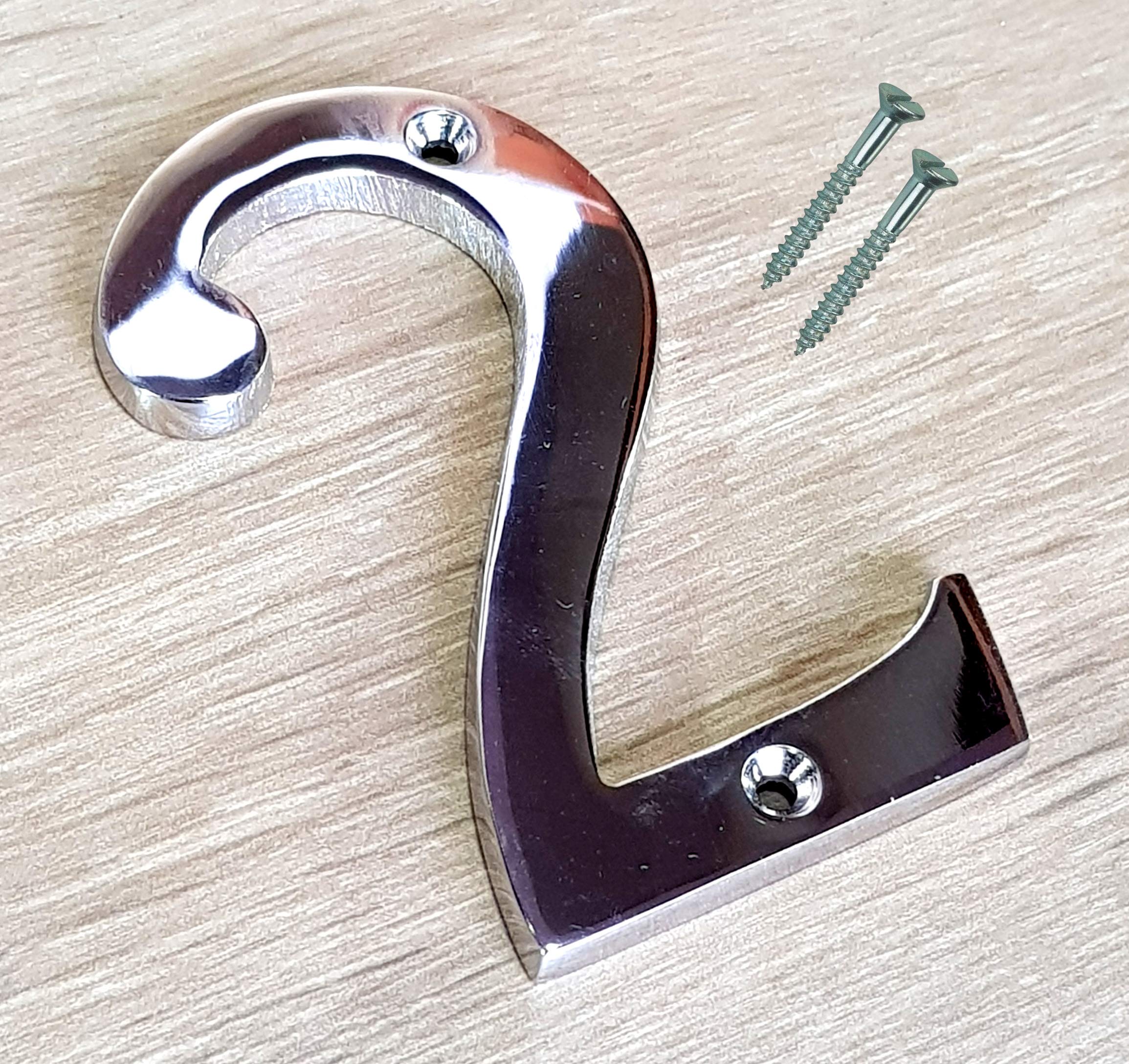 eSplanade 4" Brass House Hotel Door Number Plaque Sticky Numeric Numerical Digit 0-9