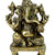 eSplanade 8" Brass Ganesha in Antique Finish | Pooja Puja Ganesh Ganesha Ganpati Ganapati Murti Idol (4.5" Ganesh)