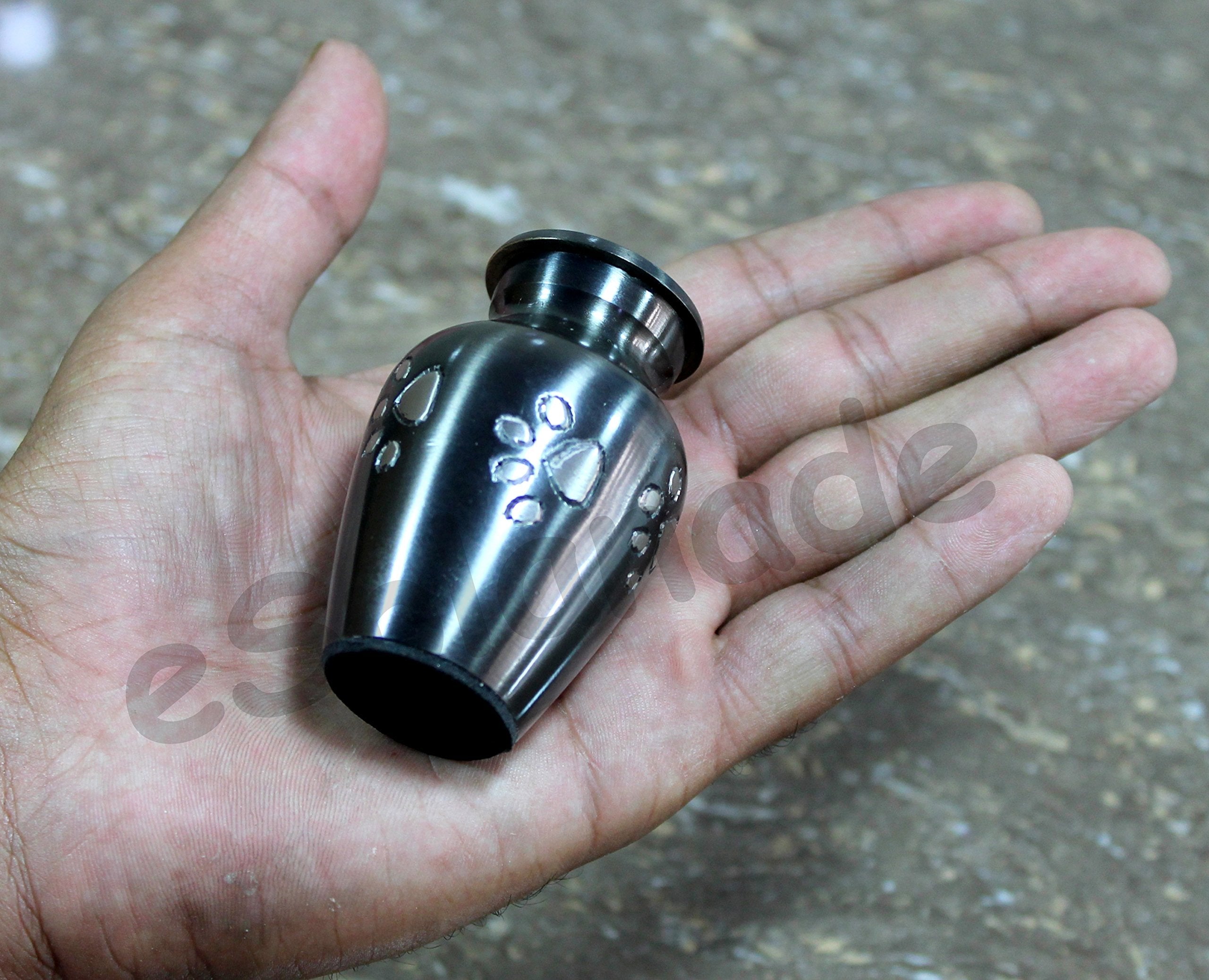 eSplanade cat Dog pet Cremation Mini Heart urn Keepsake Memorial | Small urn for Ashes Funeral Burial