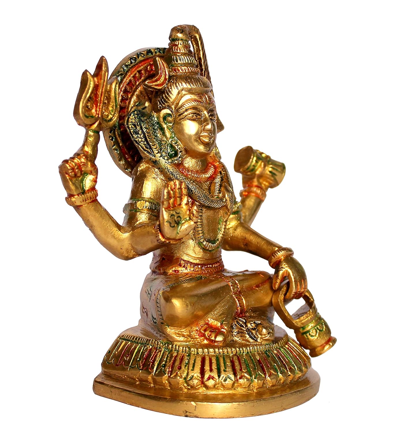 Stonkraft Brass Shiva/Shiv Idol Murti Statue Adiyogi 5" inches