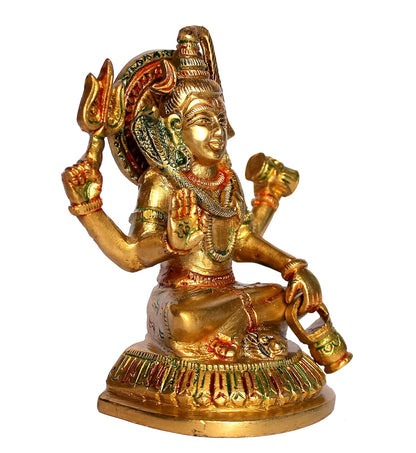 Stonkraft Brass Shiva/Shiv Idol Murti Statue Adiyogi 5" inches