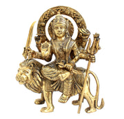 ESPLANADE Brass Maa Durga Idol, MATA Rani Idol, Statue, murti, moorti for Home Mandir, Home Décor, Showpiece, Gift for Family and Friends - 11.5 Inches
