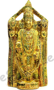 eSplanade - Brass Balaji Venkatesh Tirupati (Tirupathi Balaji) Pooja Mufti Idols or Statue for pooja, worship or Home Decor 7.75 inches