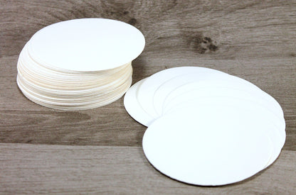 eSplanade Disposable Paper Coasters - Use and Throw Reversible Paper Coasters - Set of 100 - White