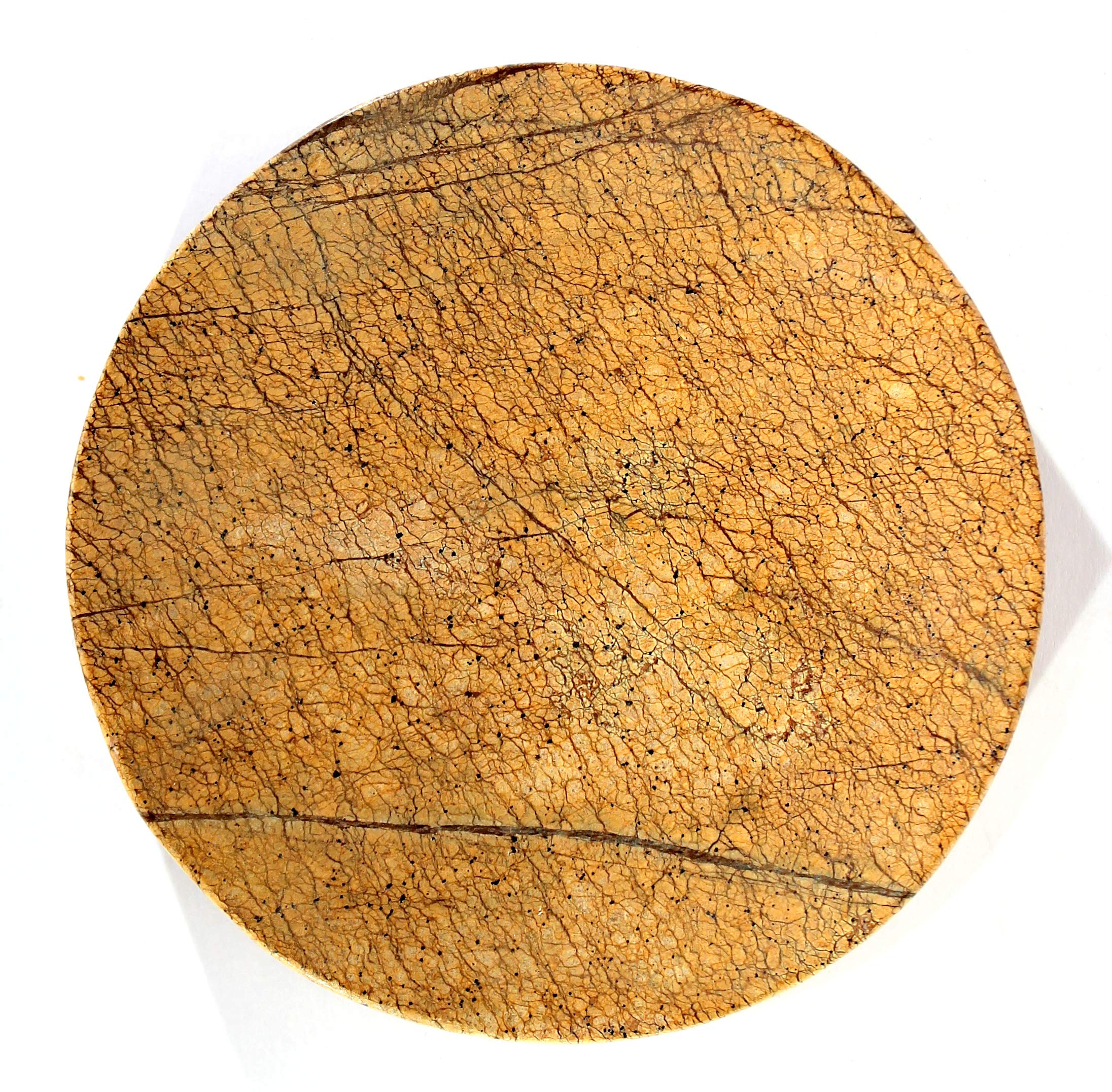 KLEO Natural Stone Soap Dish Soap Holder Bath Accessories for Bathroom, Tub or Wash Basin Accessories (Chocolate, Grey, White, Green)