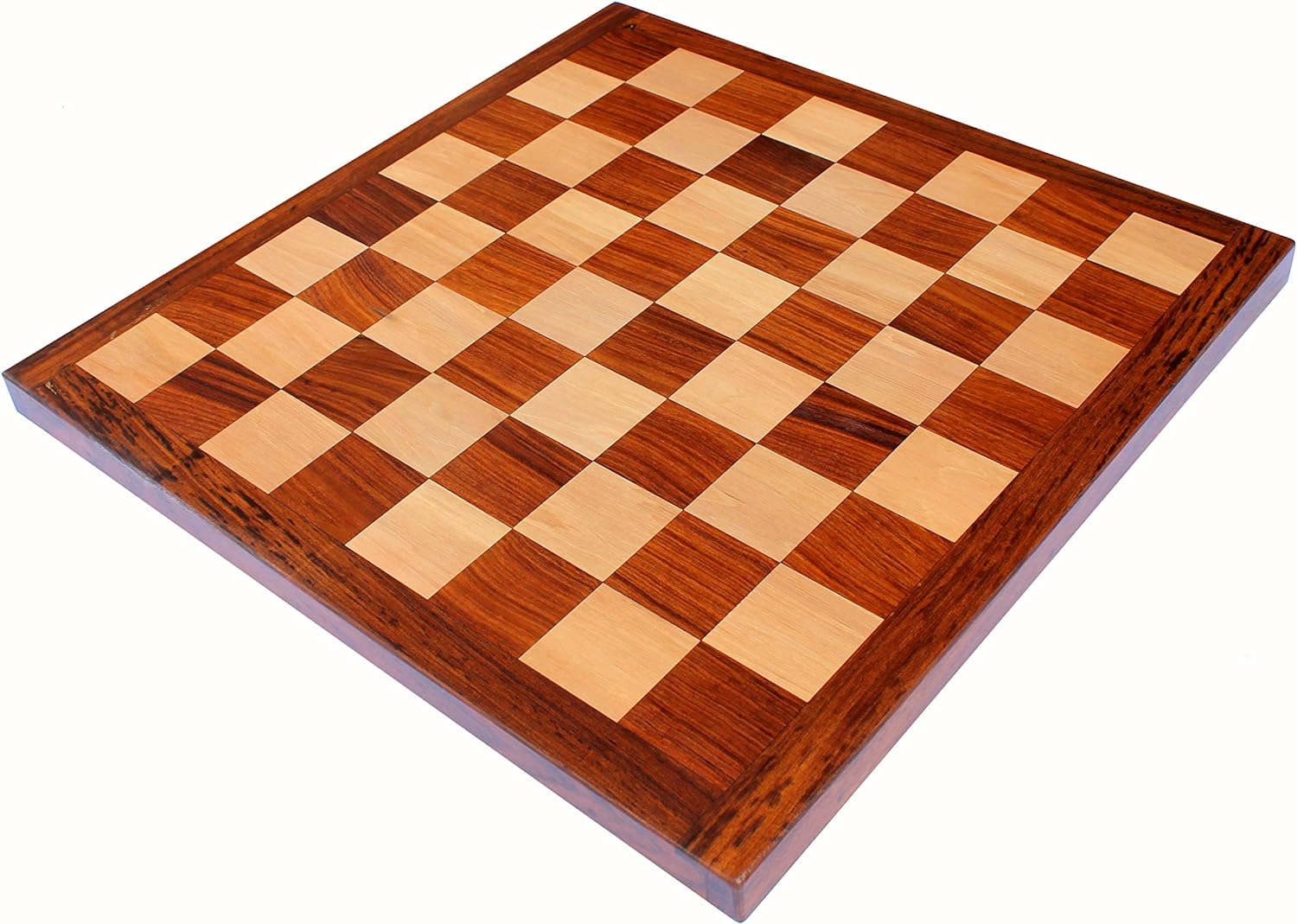 StonKraft Wooden Chess Board Without Pieces for Professional Chess Players - Appropriate Wooden & Brass Chess Pieces Chessmen Available Separately by Brand (14", 16",21"- Acacia Wood)
