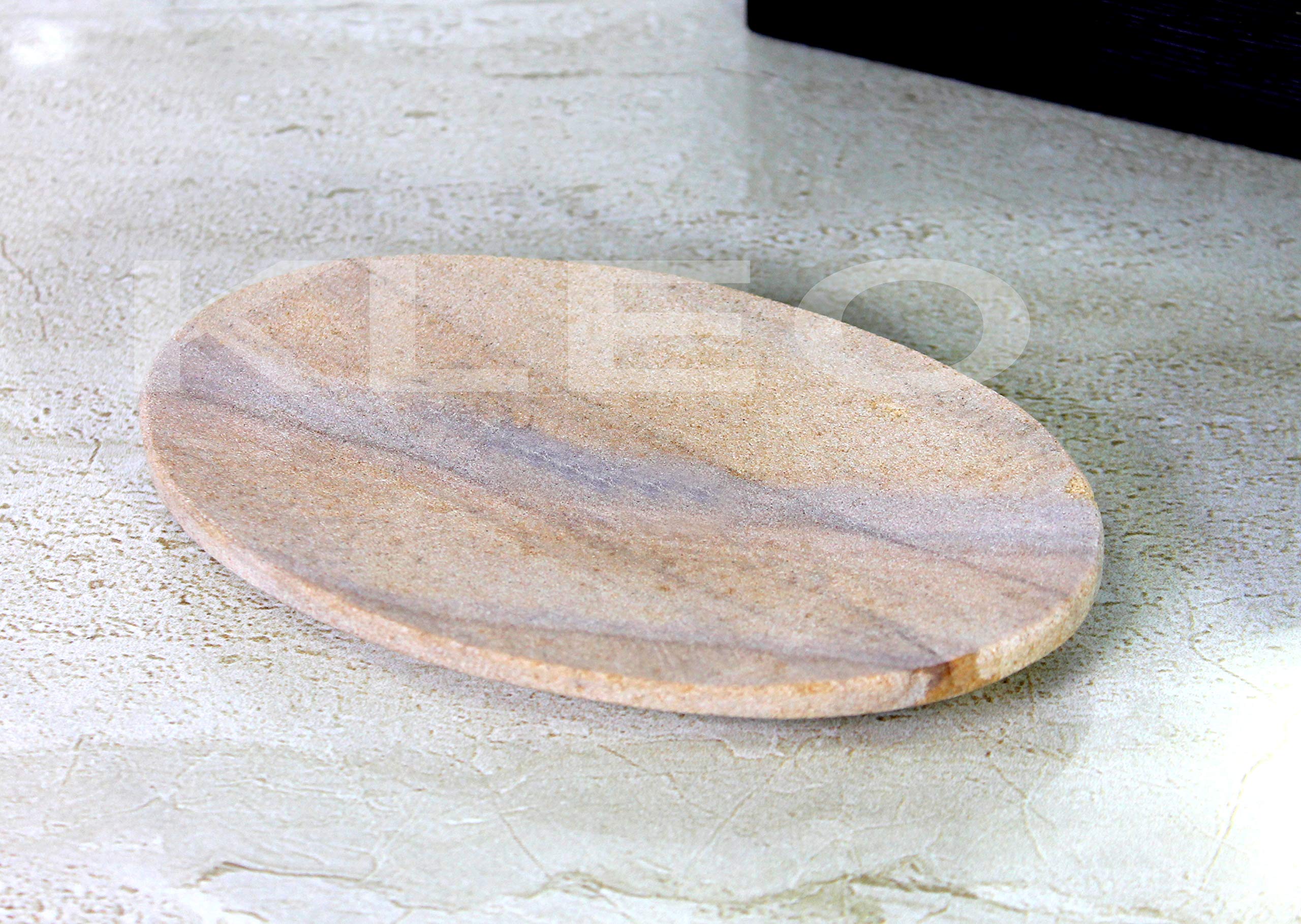 Natural Water Absorbent & Rigged Soap Dish Soap Holder made of Natural Stone - Unique Bath Bathroom Accessories