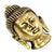 eSplanade Brass Buddha Face Wall Hanging Idol Statue Figurine Murti Showpiece | Buddha Head | Home Decor | Tibetan Buddhist Statue