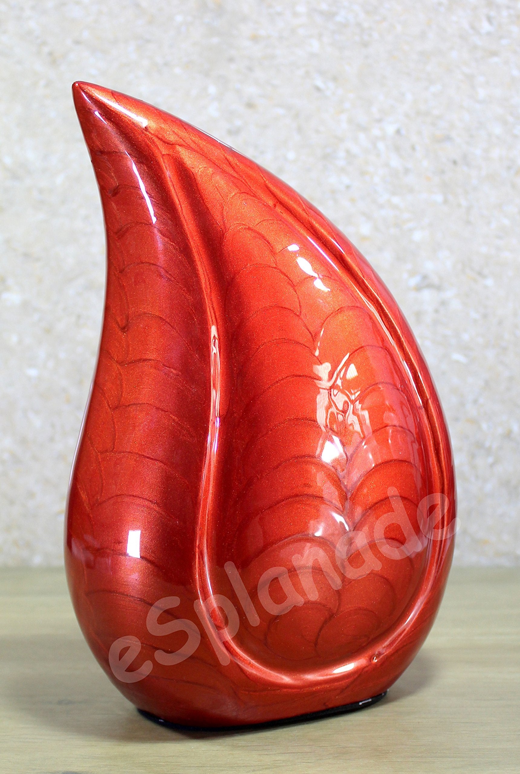 eSplanade Teardrop Cremation Urn Memorial Container Jar Pot | Cremation urn | Metal urn | Burial urn