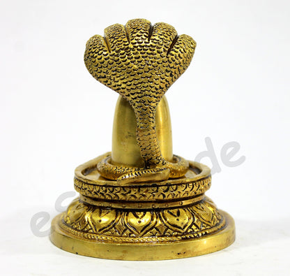 eSplanade Brass Shiva Shiv Bholenath Trishul Trident with Damru - 11" Inches