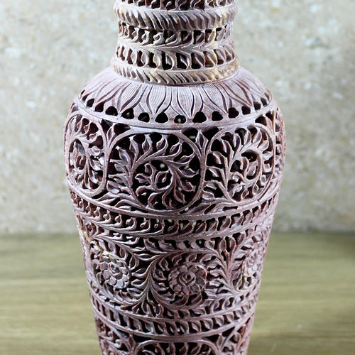 Stone Flower Vase Pot (12 Inches),Marble, Marble