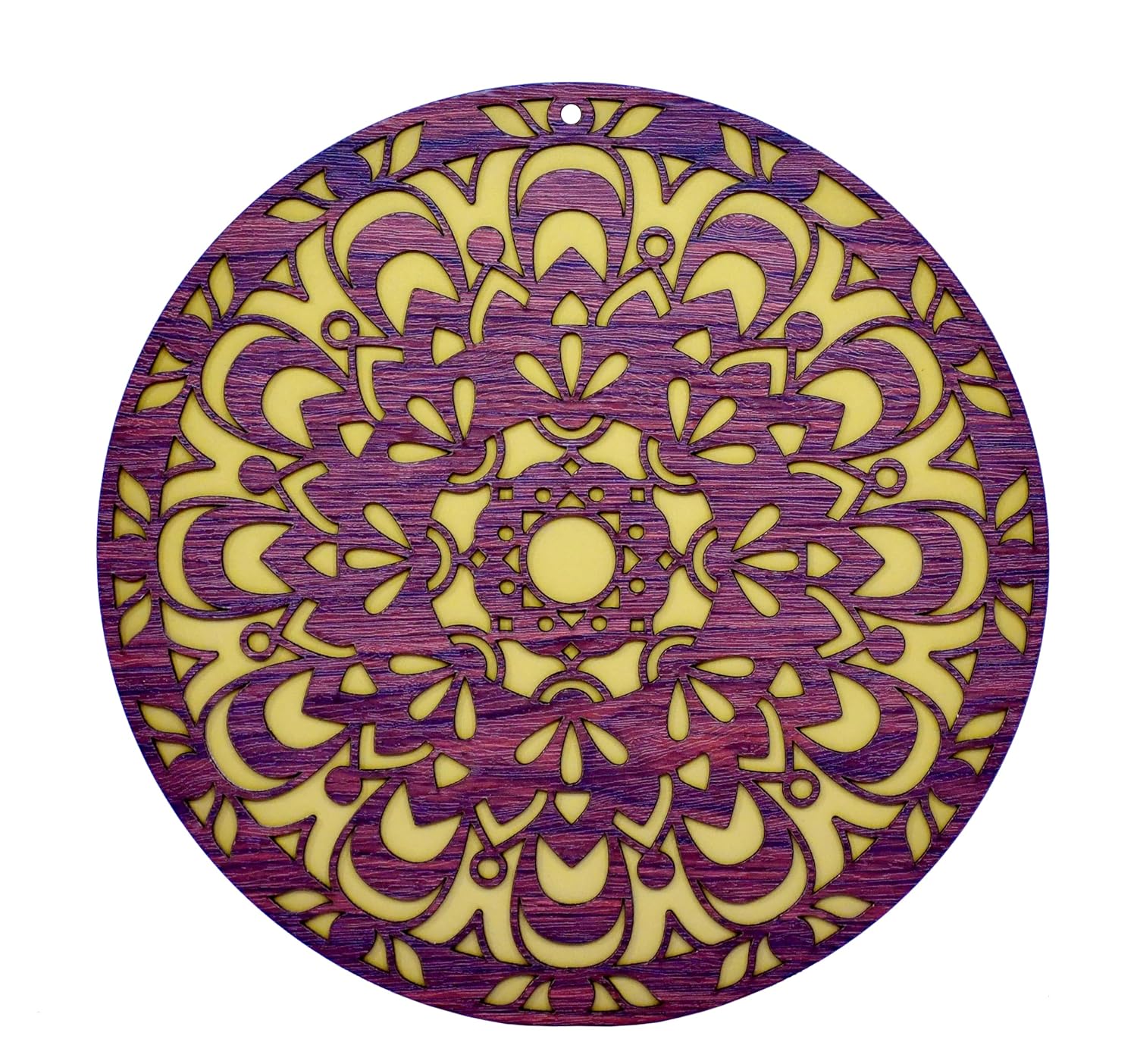 ESPLANADE Wood Wall Hanging- Satiya, Om, Ganesh & Mandala Home Decoration Items for Living Room, Wall Decor Items, Decor for Home and Office - 12in