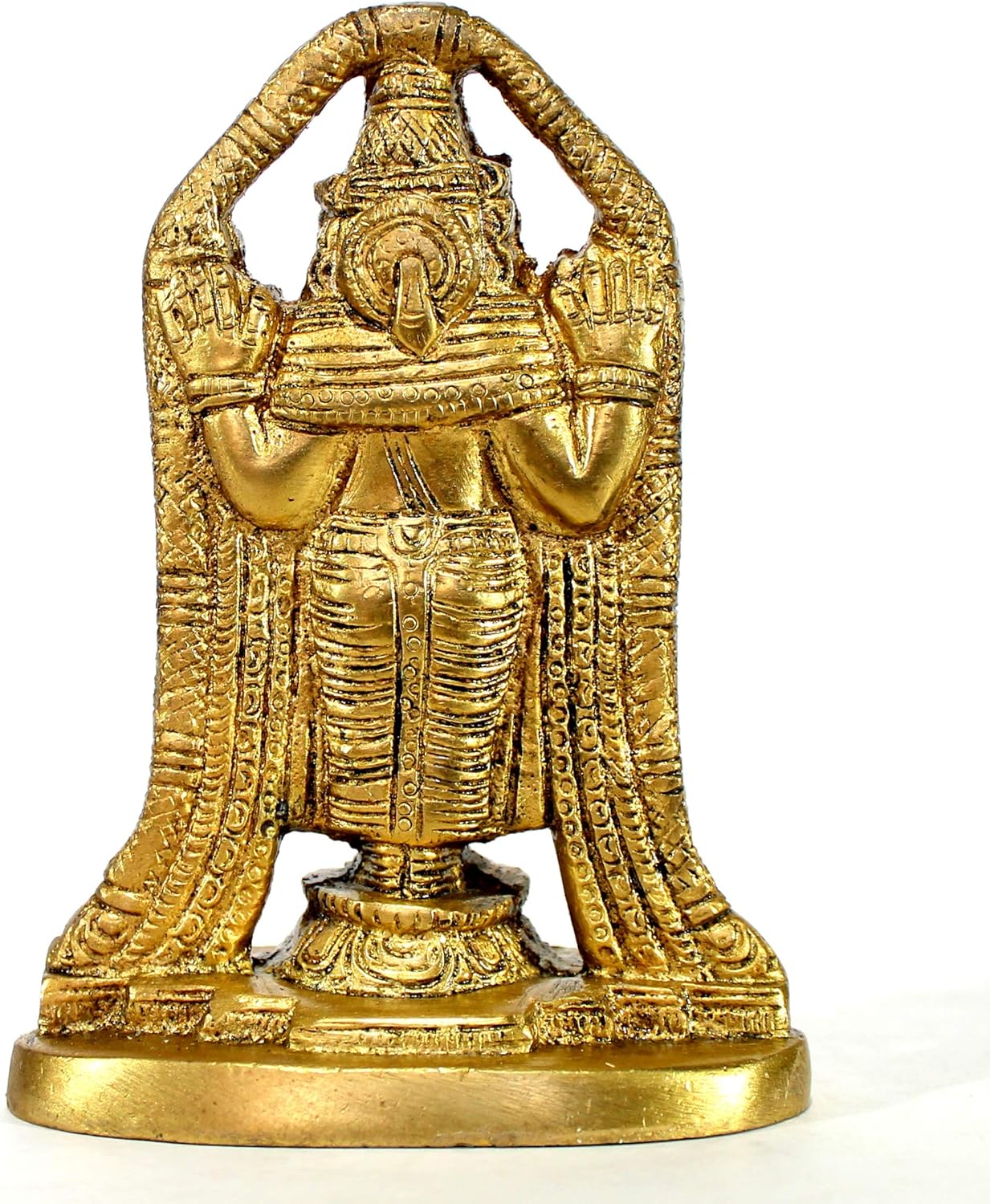 Esplanade - Brass Balaji Venkatesh Tirupati Statue (4.75", Standard, Golden)