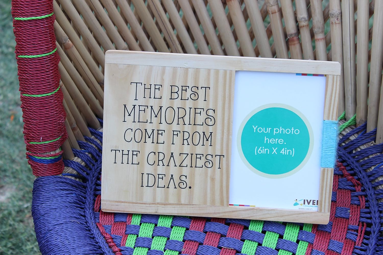 IVEI wooden photoframe for wall and desk - Memories - picture quote - gifts for photographer - souvenir gifts - farewell gifts