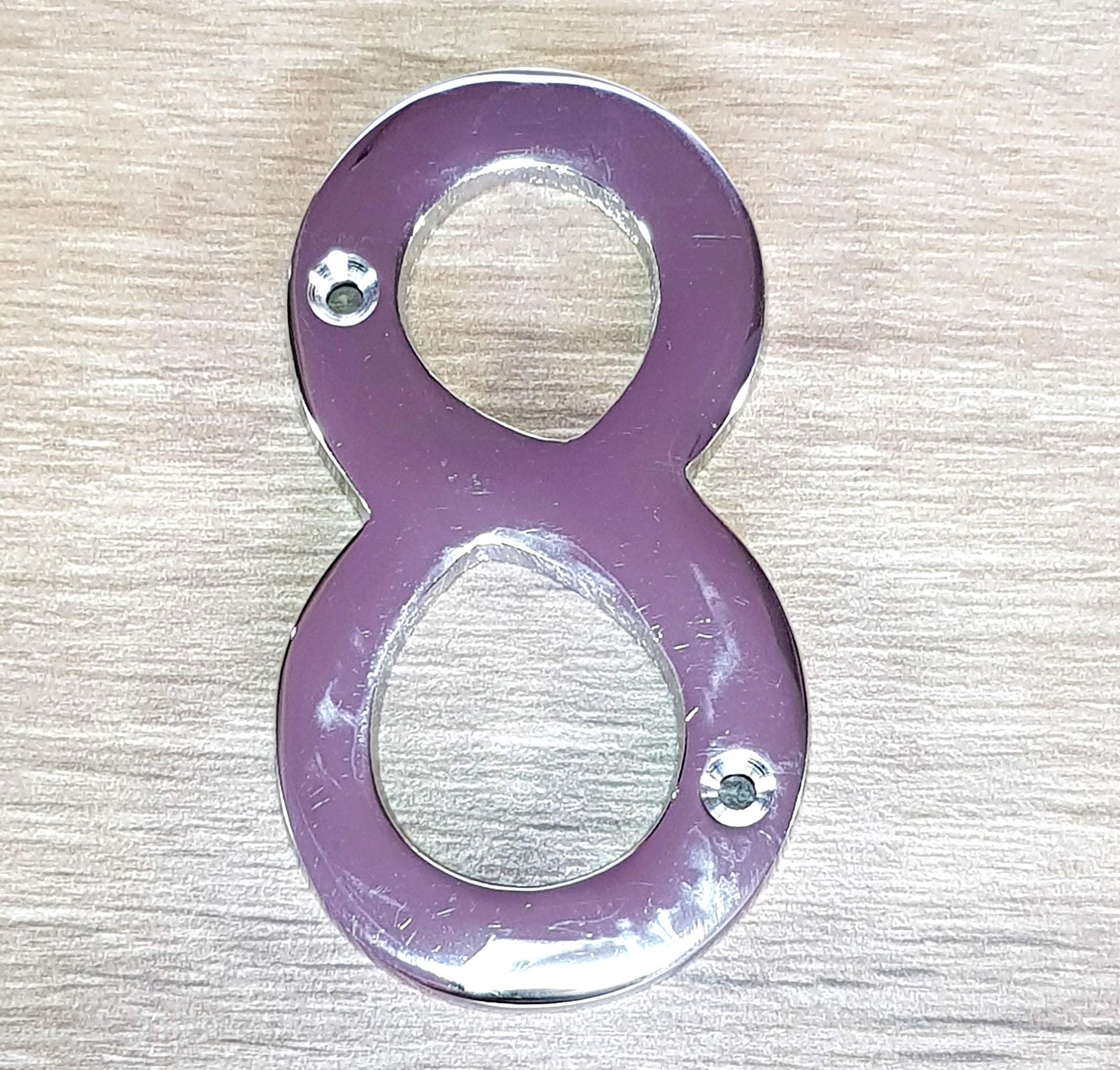 eSplanade 4" Brass House Hotel Door Number Plaque Sticky Numeric Numerical Digit 0-9