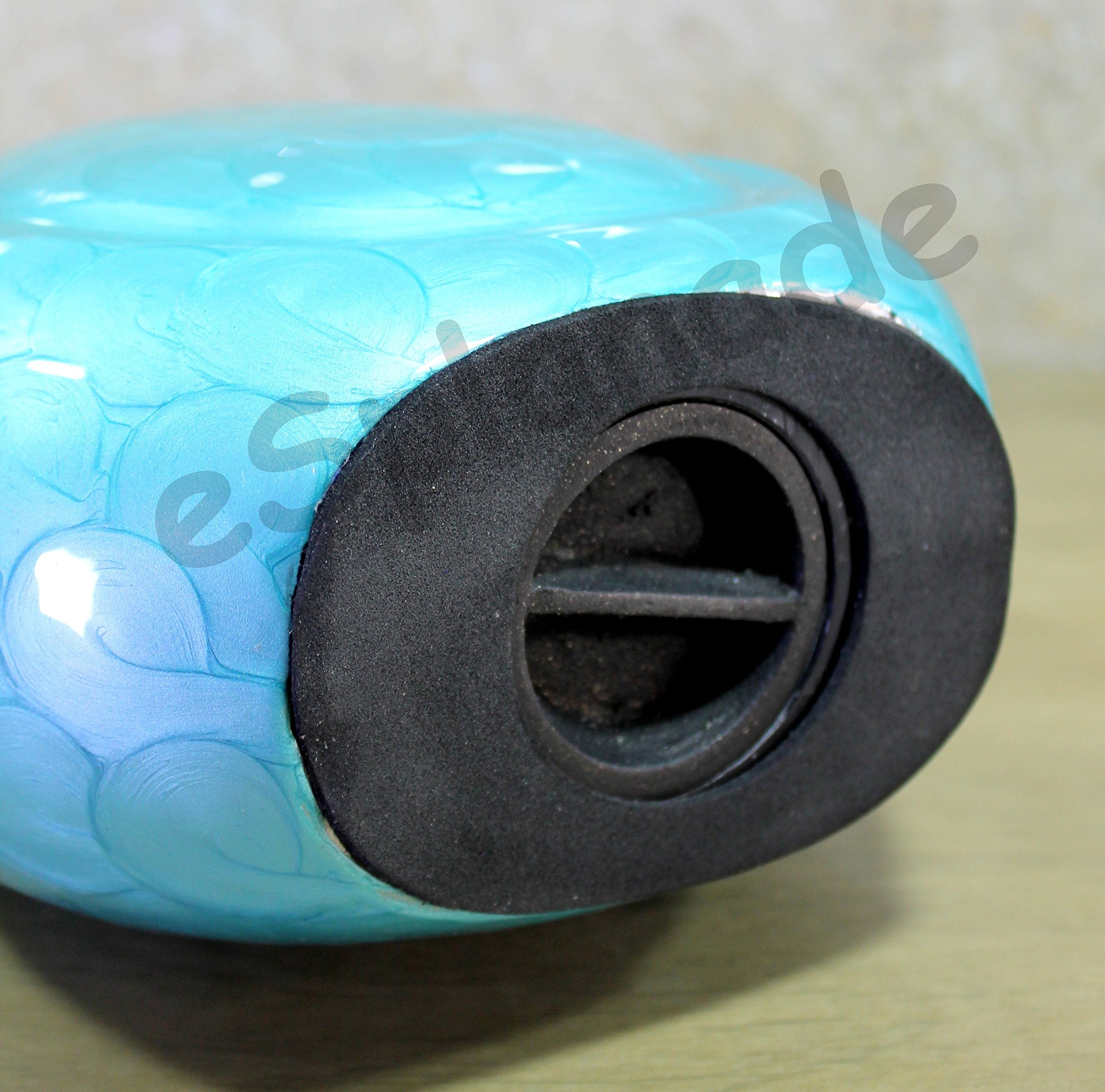 eSplanade Metal Cremation Urn Memorial Jar Pot Container | Full Size Embossed Urn for Ashes Funeral Burial | Teardrop Metal Urns | Dark Blue, Sky blue, Violet - 10" Inches