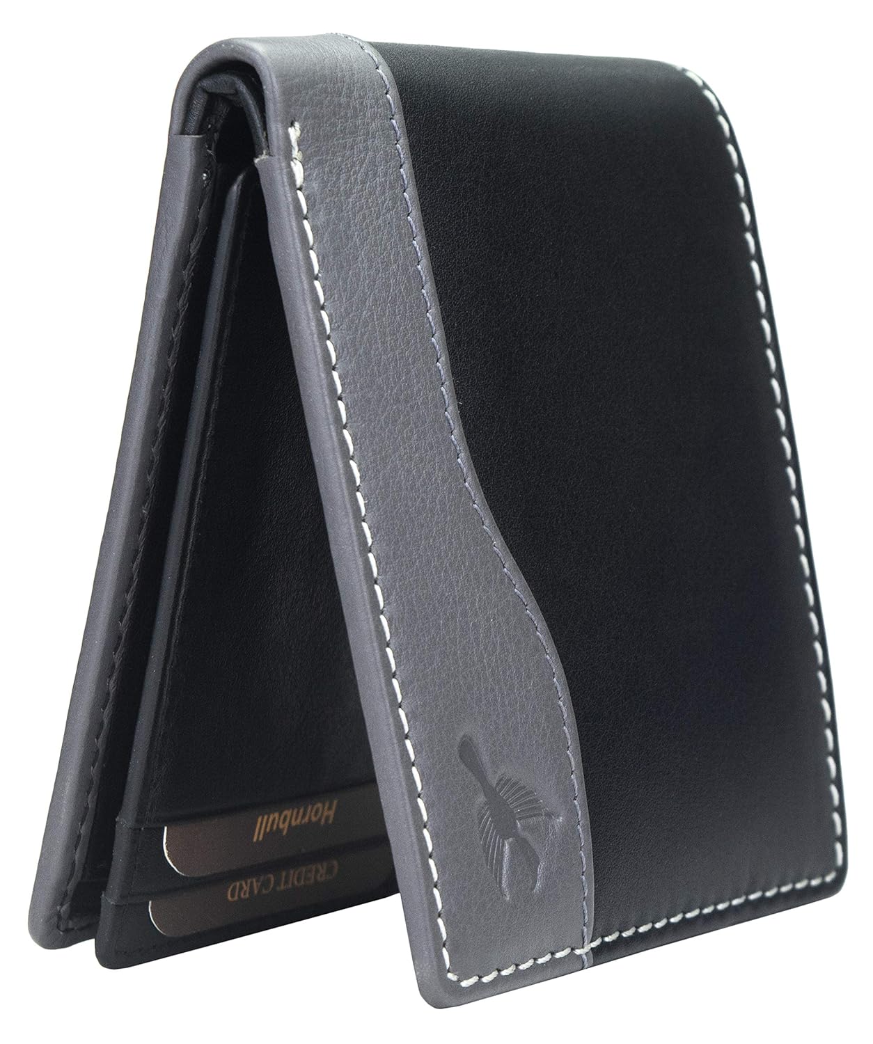 HORNBULL Buttler Black Mens Leather Wallet Ð Leather Wallet for Mens and RFID Blocking Genuine Leather Mens Wallet