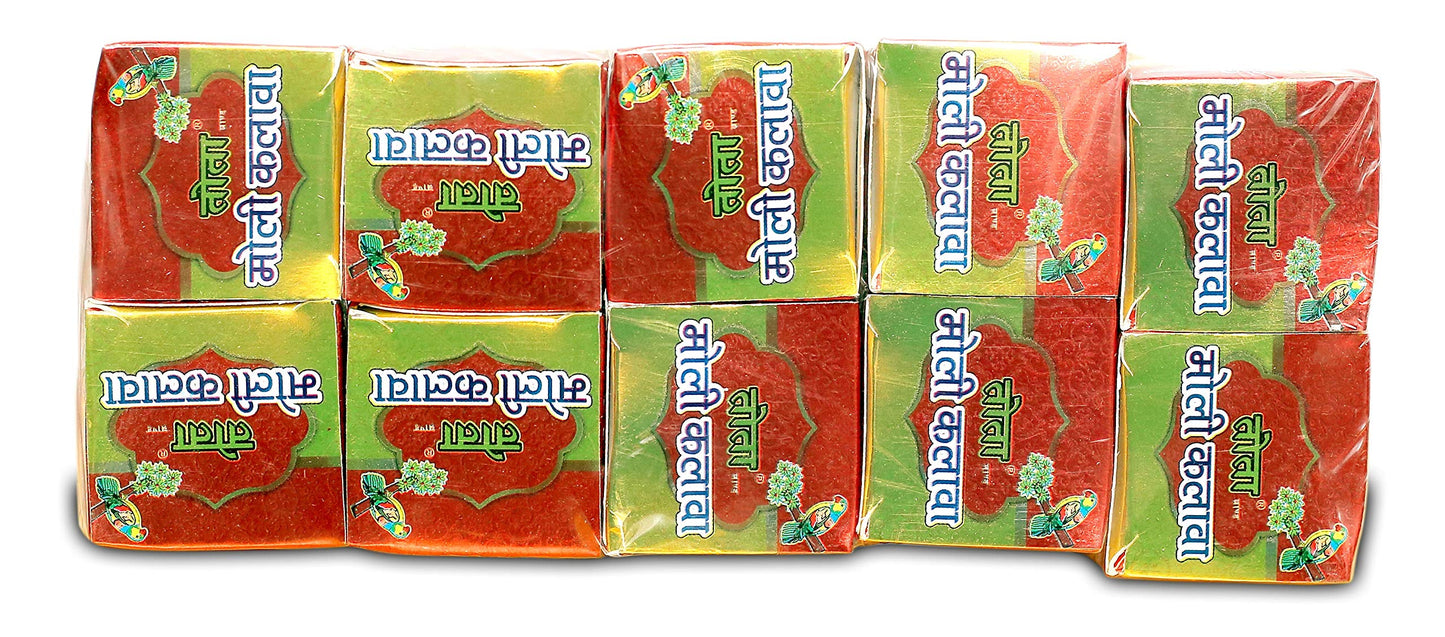 TOTA Moli Dhaga Kalava for Pooja. 100% Cotton Kalawa Mauli Dhaga Roll for Puja with Fragrance. Set of 10 Packs (20gm Each). Colour -Red,Yellow.‚Ķ