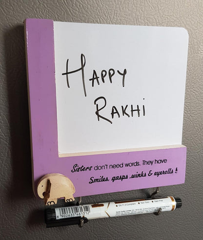 Whiteboard magnet for Sister - innovative rakhi gifts - gifts for sister - utility magnets