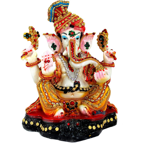 eSplanade Resin Ganesh Ganesha Ganpati Murti Idol Statue Sculpture (8.25