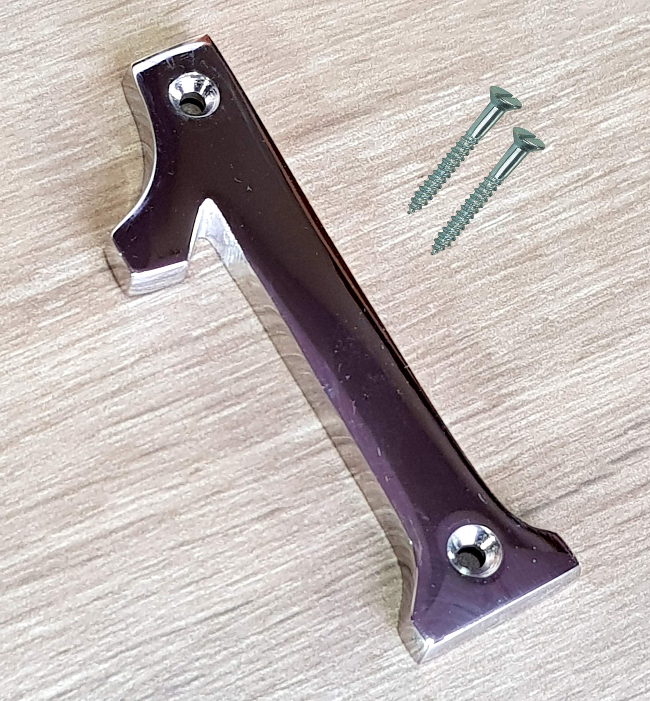 eSplanade 4" Brass House Hotel Door Number Plaque Sticky Numeric Numerical Digit 0-9