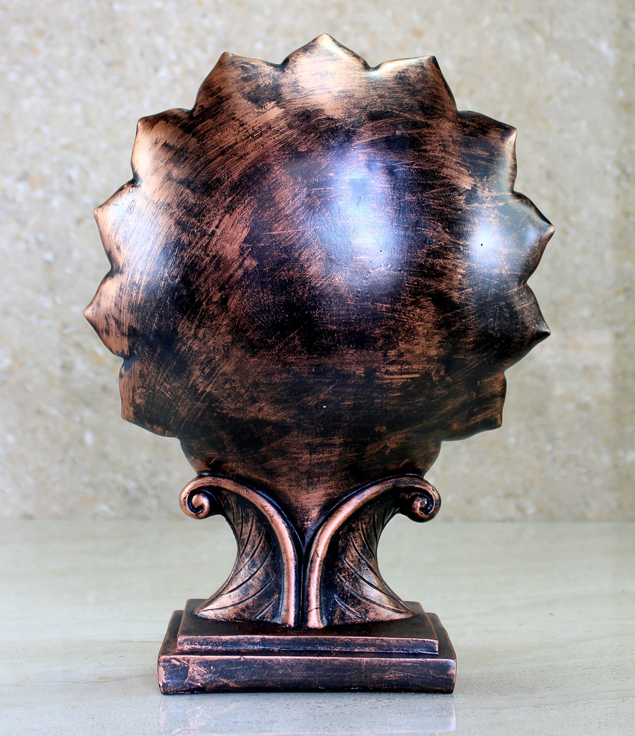 eSplanade Resin Meditating Buddha - 10 inches | Resting Buddha Face Idol Statue Figurine Murti | Home Decor