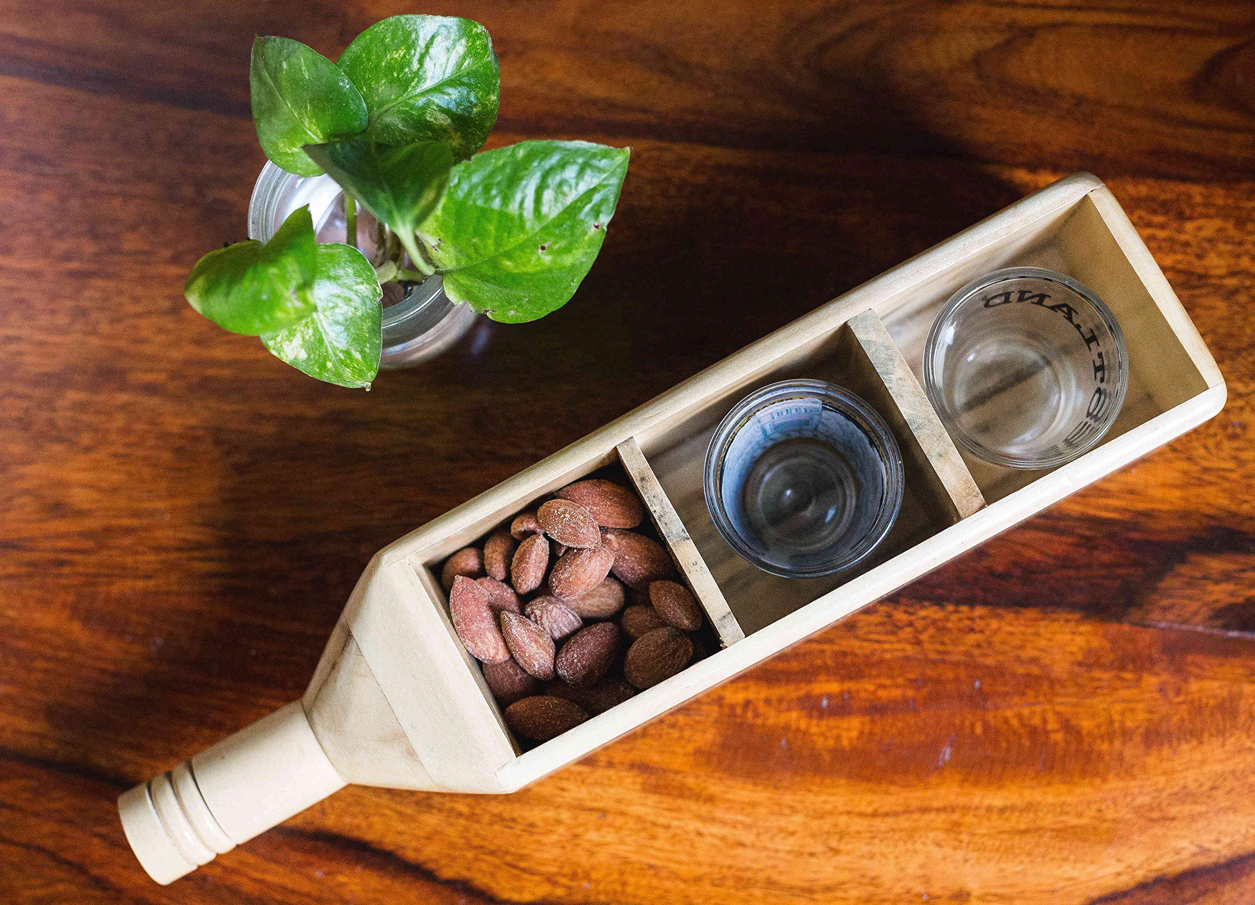 eSplanade Wooden Serving Trays - Home Office Dining Table Multipurpose Serveware - Multicolour